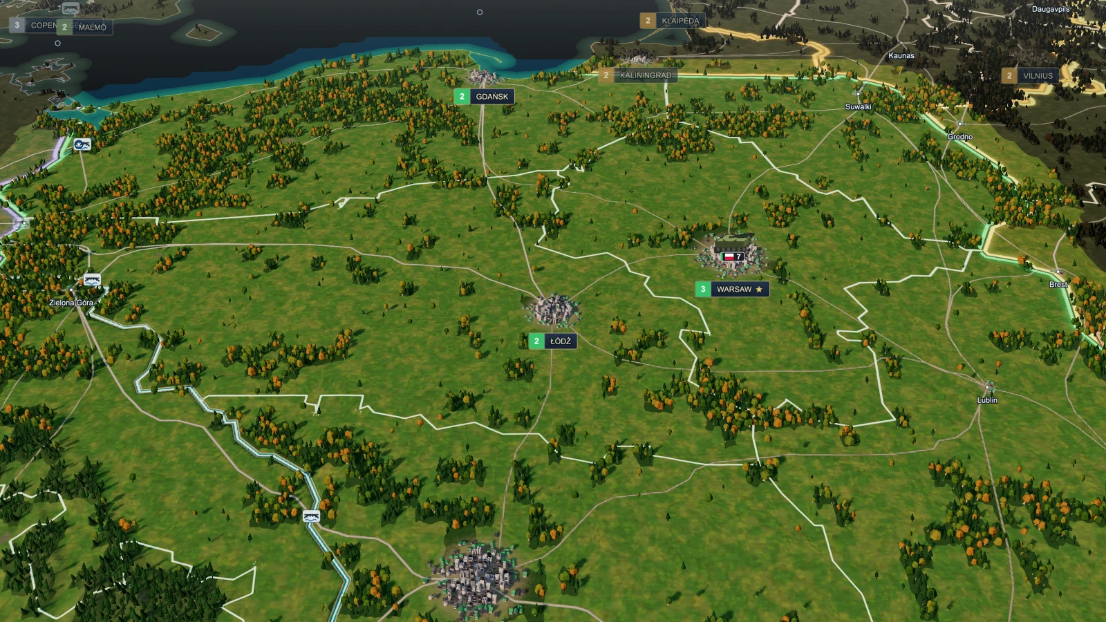 Paper Borders gameplay: zoom down to the city